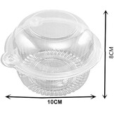 50 Stuks Cupcake & Muffin Transportbox - Wit Kunststof - 30% Korting