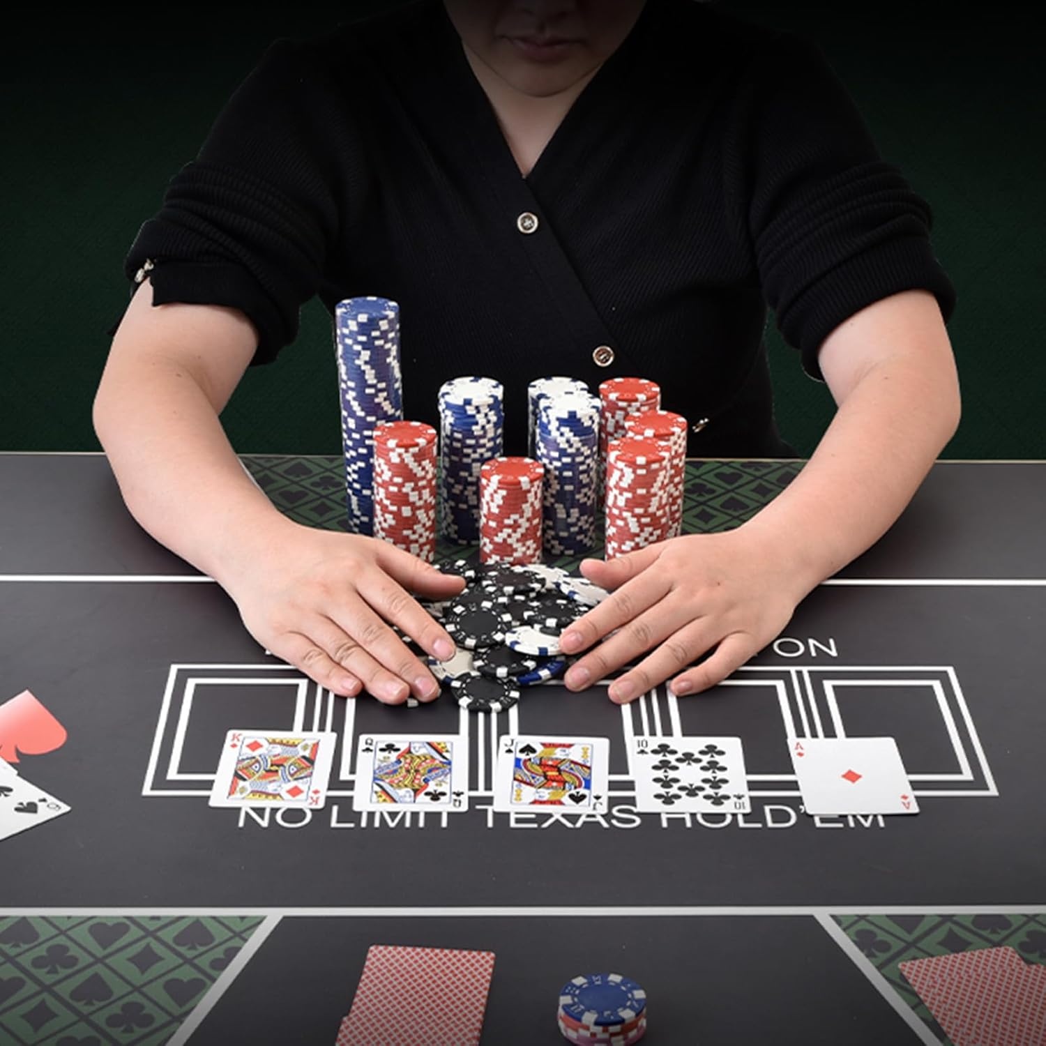 Pokerset 300 Chips 11,5g PS-kunststof in Aluminium Koffer - 33% Korting