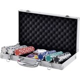 Pokerset 300 Chips 11,5g PS-kunststof in Aluminium Koffer - 33% Korting