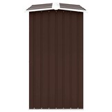 Haardhoutschuur 330x92x153 cm Gegalvaniseerd Staal Bruin - 35% Korting