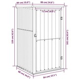 VidaXL Tuinschuur Staal Antraciet (88x89x161 cm) - 34% Korting!