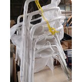 Aluminium Terrasstoelen Zilver (Set van 4) - Stapelbaar & Weerbestendig