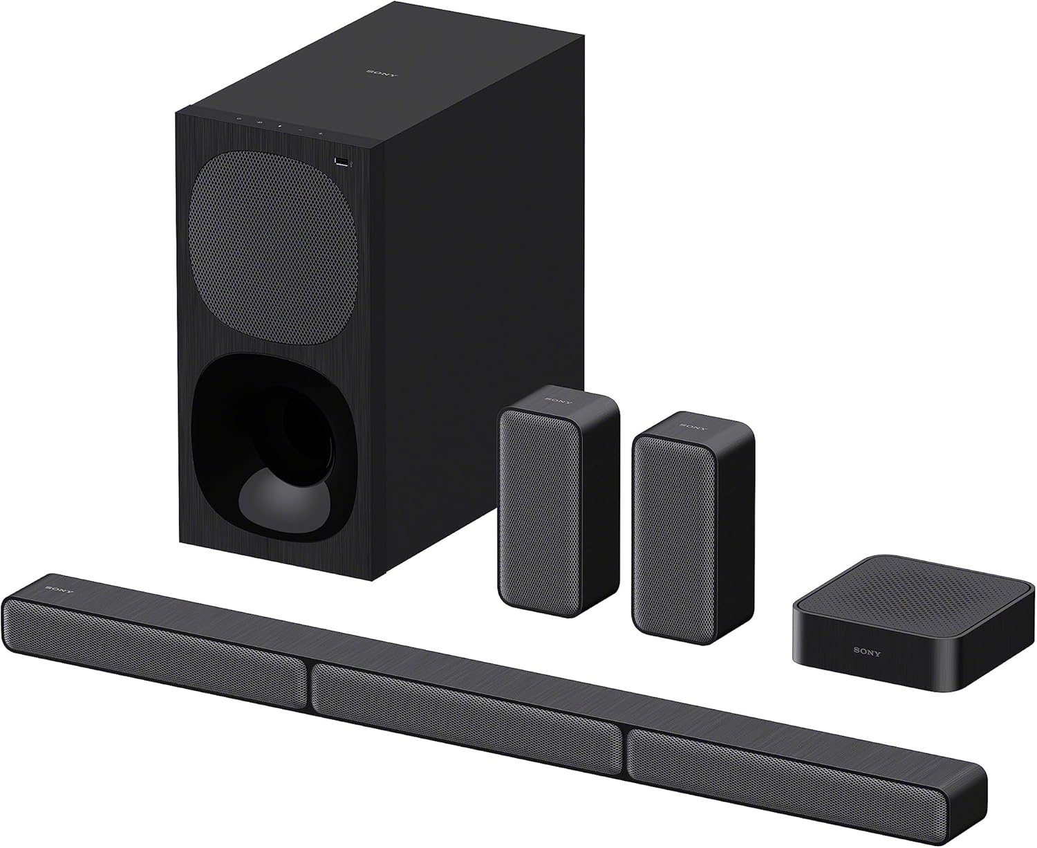 5.1 Surround Soundsysteem 600W Zwart met Soundbar & Subwoofer | 60% Korting