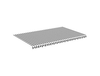Vervangingsdoek Luifel Antraciet/Wit 5x3m - 34% Korting