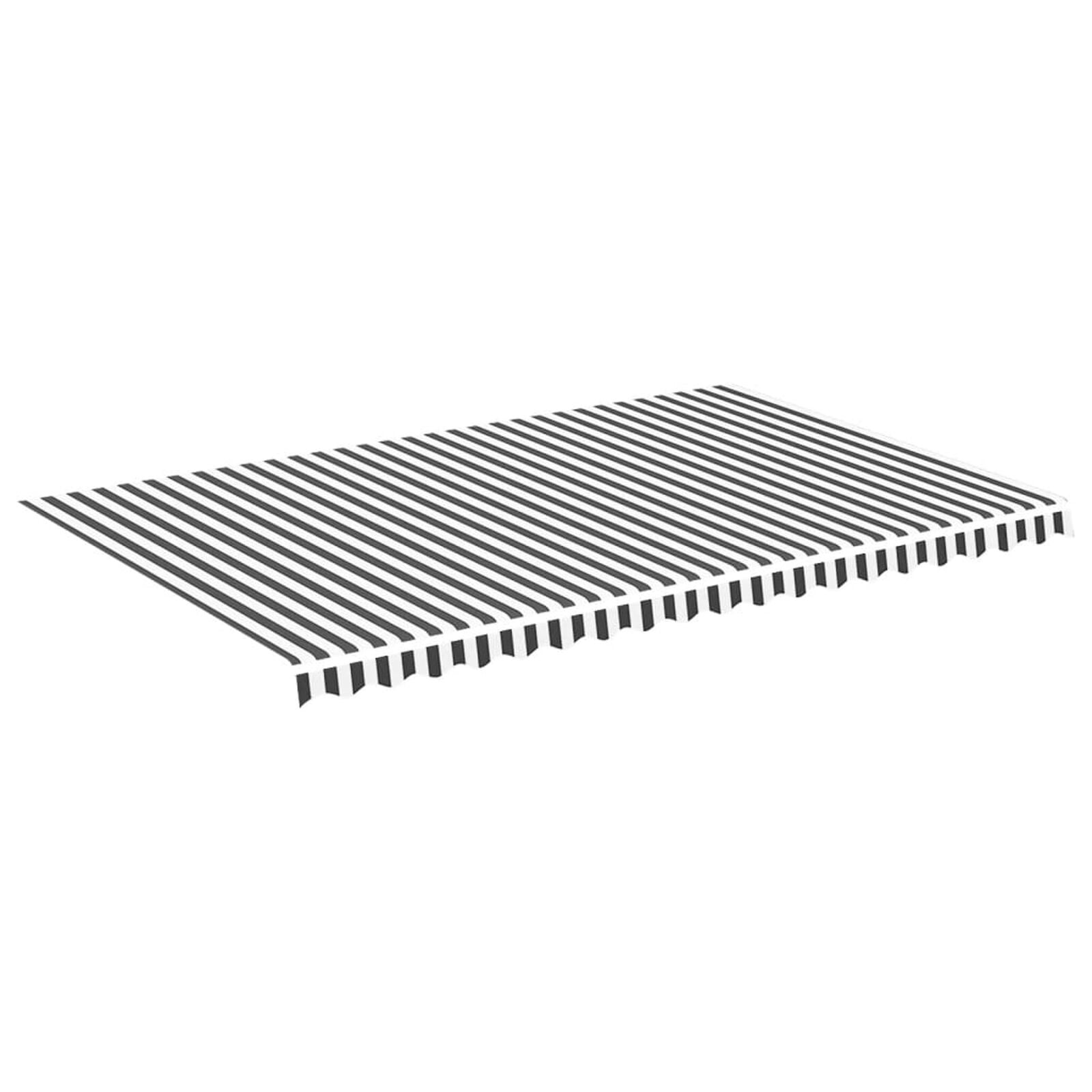 Vervangingsdoek Luifel Antraciet/Wit 5x3m - 34% Korting