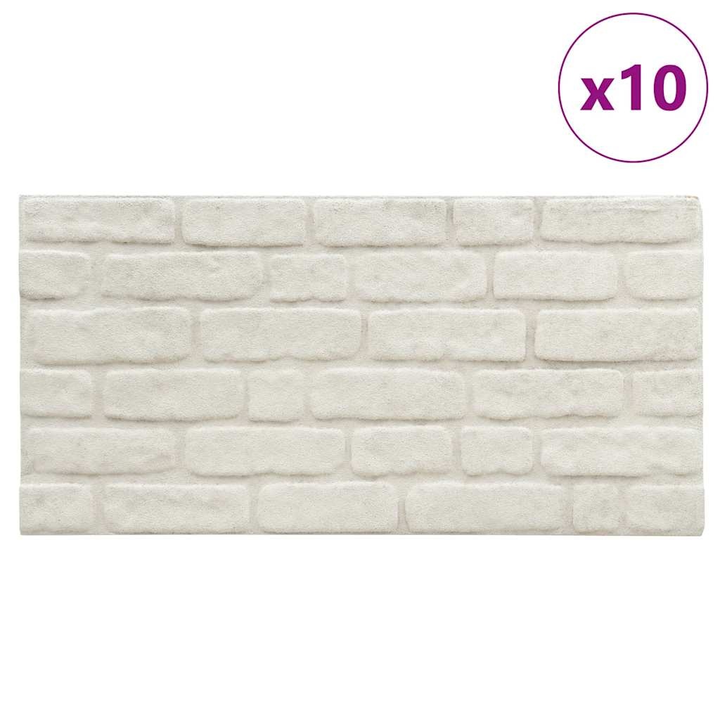 10x 3D Wandpanelen Witte Baksteen EPS - 35% Korting