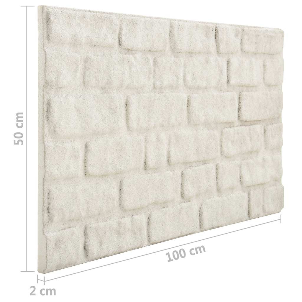 10x 3D Wandpanelen Witte Baksteen EPS - 35% Korting