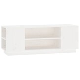 vidaXL TV-meubel Grenenhout Wit - 110x35x40,5 cm - 34% Korting