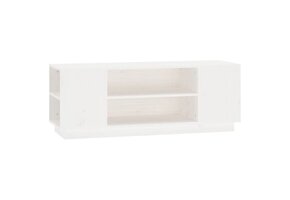 vidaXL TV-meubel Grenenhout Wit - 110x35x40,5 cm - 34% Korting