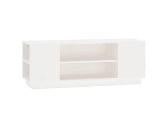 vidaXL TV-meubel Grenenhout Wit - 110x35x40,5 cm - 34% Korting