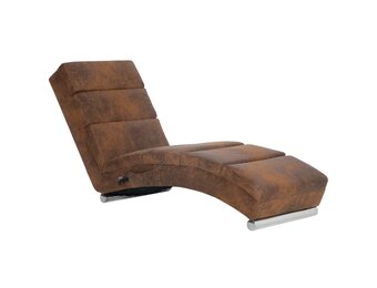 Bruine Massage Fauteuil Kunstsuède - 35% Korting