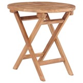 vidaXL Inklapbare Tuintafel - 45 cm Massief Teakhout - 58% Korting
