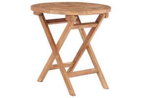 VidaXL Tuintafel Inklapbaar 45cm Massief Teakhout - 62% Korting!