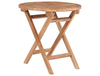 vidaXL Inklapbare Tuintafel - 45 cm Massief Teakhout - 58% Korting