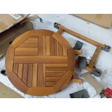 vidaXL Inklapbare Tuintafel - 45 cm Massief Teakhout - 58% Korting