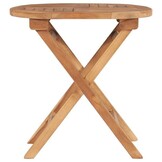 vidaXL Inklapbare Tuintafel - 45 cm Massief Teakhout - 58% Korting