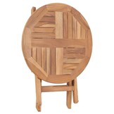 vidaXL Inklapbare Tuintafel - 45 cm Massief Teakhout - 58% Korting