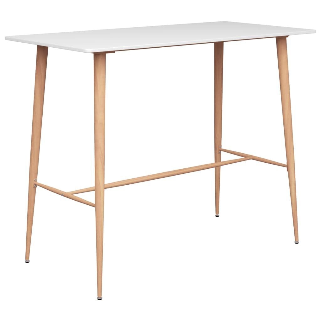 VidaXL Bartafel 120x60x105 cm Wit - 35% Korting