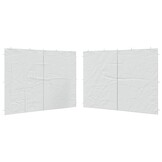 VidaXL Tentwanden Wit 2 stuks met Ritssluiting - 32% Korting!