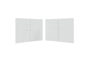 VidaXL Tentwanden Wit 2 stuks met Ritssluiting - 32% Korting!