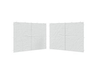 VidaXL Tentwanden Wit 2 stuks met Ritssluiting - 32% Korting!