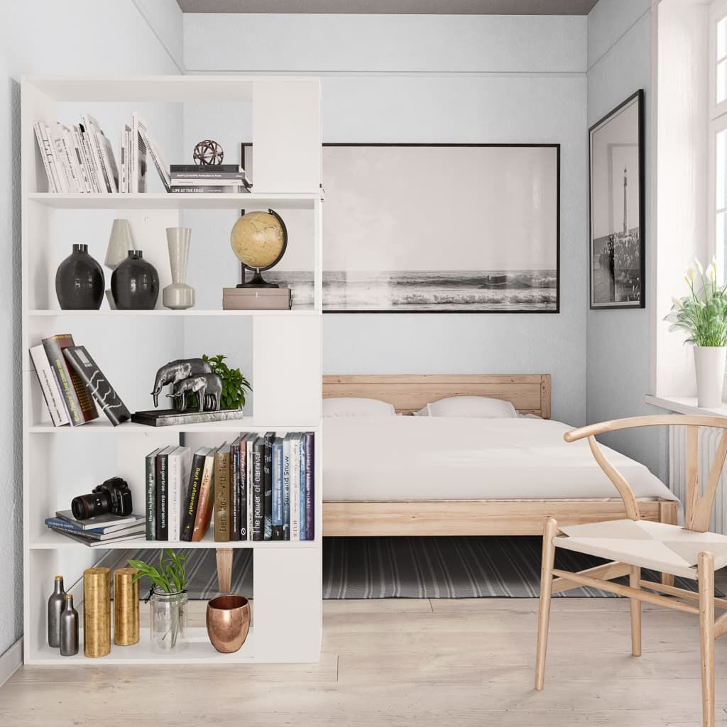 Boekenkast / Kamerscherm Wit - 80x24x159 cm - 34% Korting