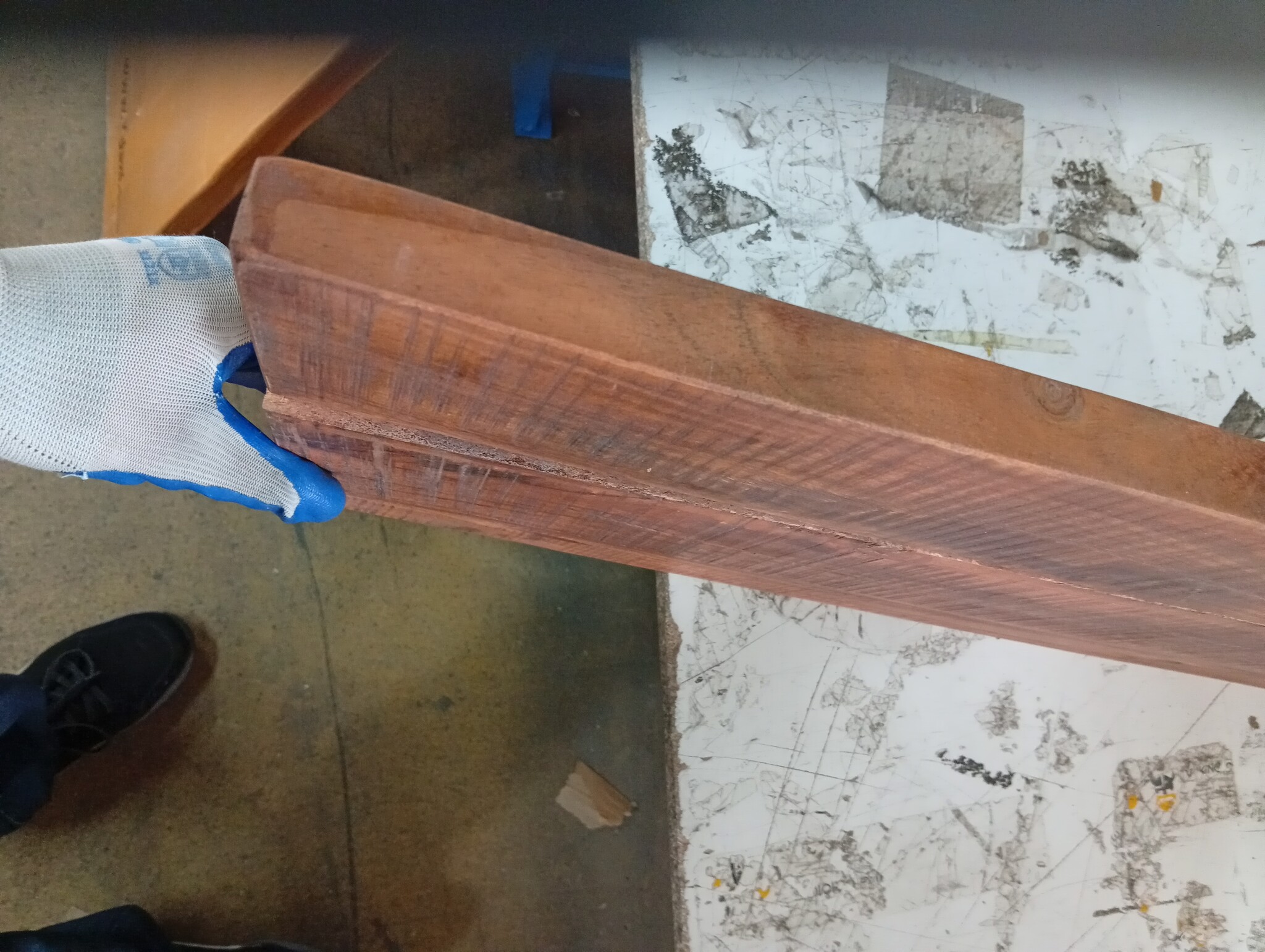 Rechthoekig Tafelblad 100x30 cm - Gerecycled Hout (58% Korting)