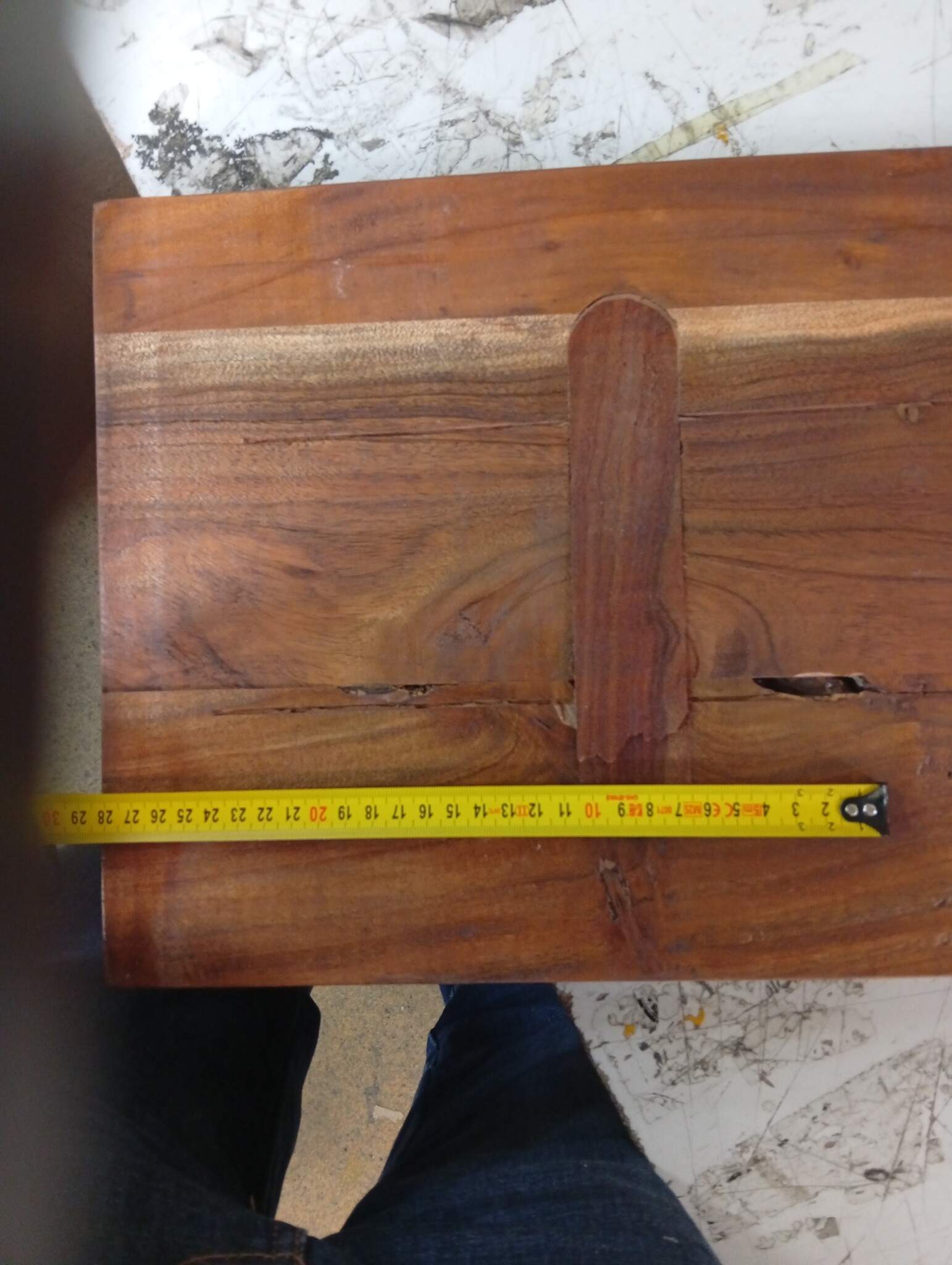 Rechthoekig Tafelblad 100x30 cm - Gerecycled Hout (58% Korting)