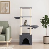 Kattenmeubel Donkergrijs met Krabpalen - 34% Korting
