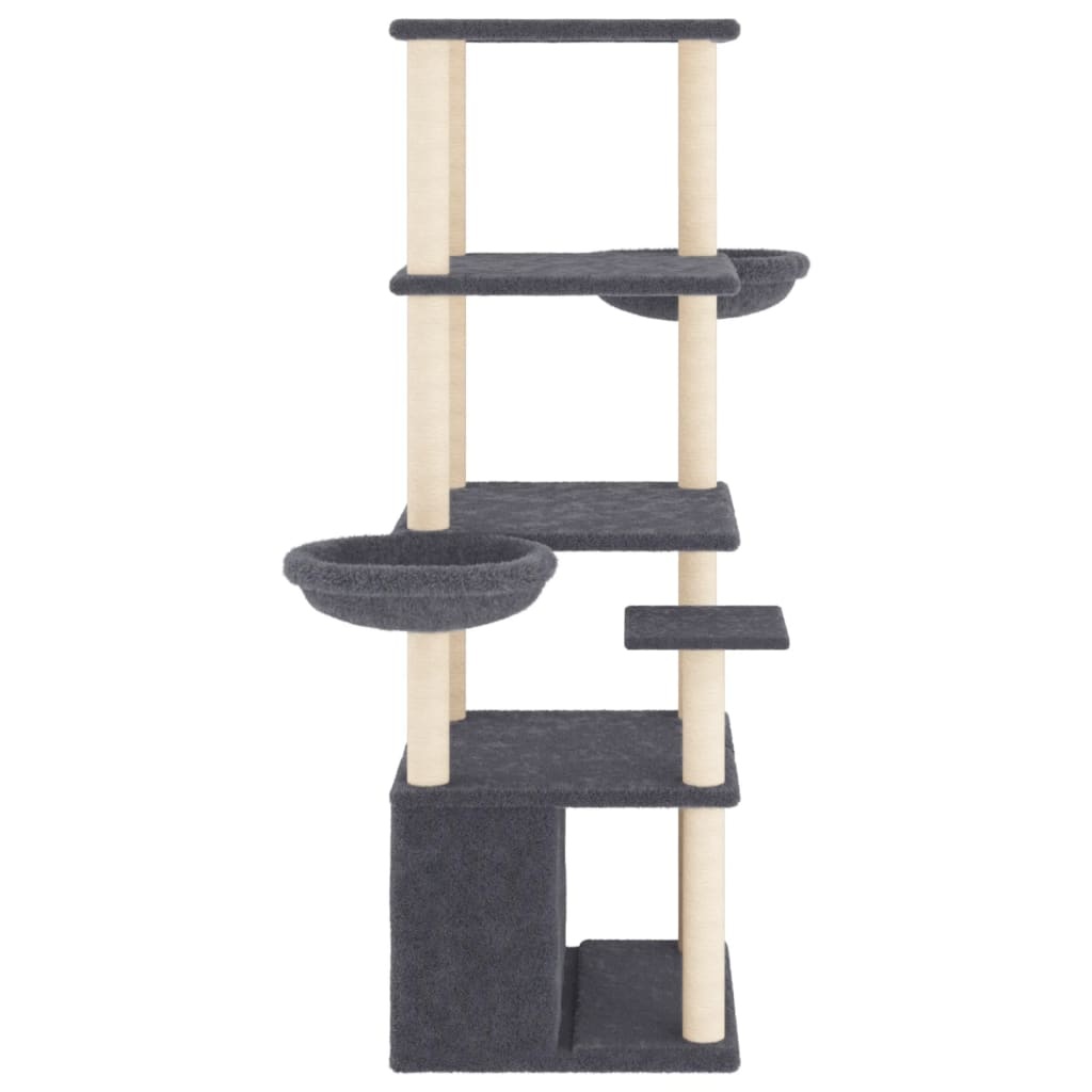 Kattenmeubel Donkergrijs met Krabpalen - 34% Korting