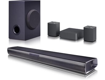 LG Soundbar 4.1 met Subwoofer & Achterluidsprekers - 60% Korting!