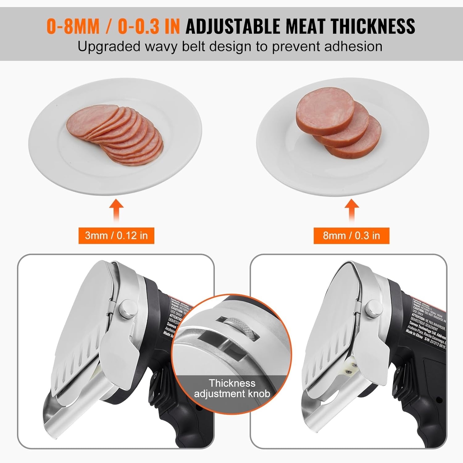 Elektrisch Kebabmes 80W met 2 Messen | 58% Korting