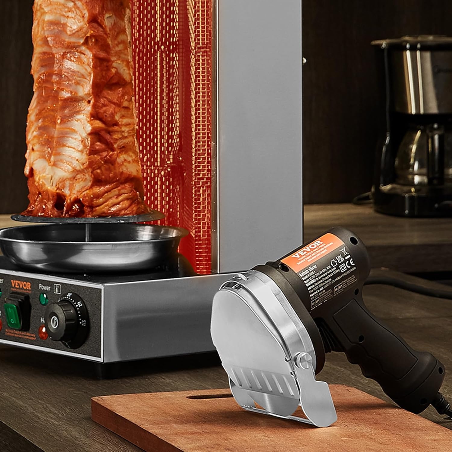 Elektrisch Kebabmes 80W met 2 Messen | 58% Korting