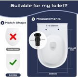 D-vorm Toiletbril Softclose, Vergeelt Niet - 33% Korting!