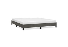 Donkergrijs Velours Bedframe 160x200 cm (34% Korting)