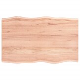 VidaXL Eikenhouten Tafelblad Natuurlijke Rand 80x50cm Lichtbruin - 34% Korting