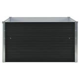 vidaXL Plantenbak verhoogd 100x100x45cm gegalvaniseerd staal antraciet