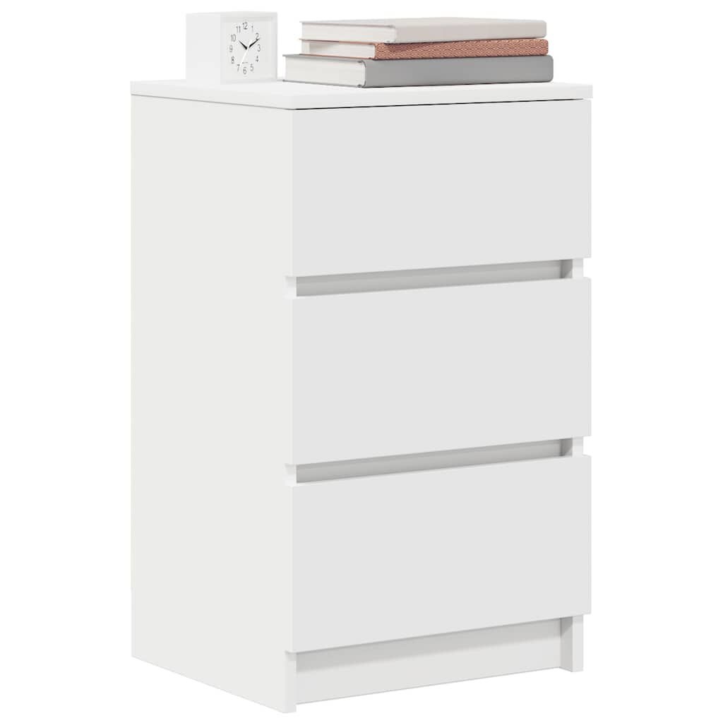 VidaXL Nachtkastjes (2 stuks) - Wit, 3 Lades, 59% Korting!