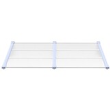 vidaXL Deurluifel 152,5x90 cm polycarbonaat grijs en transparant