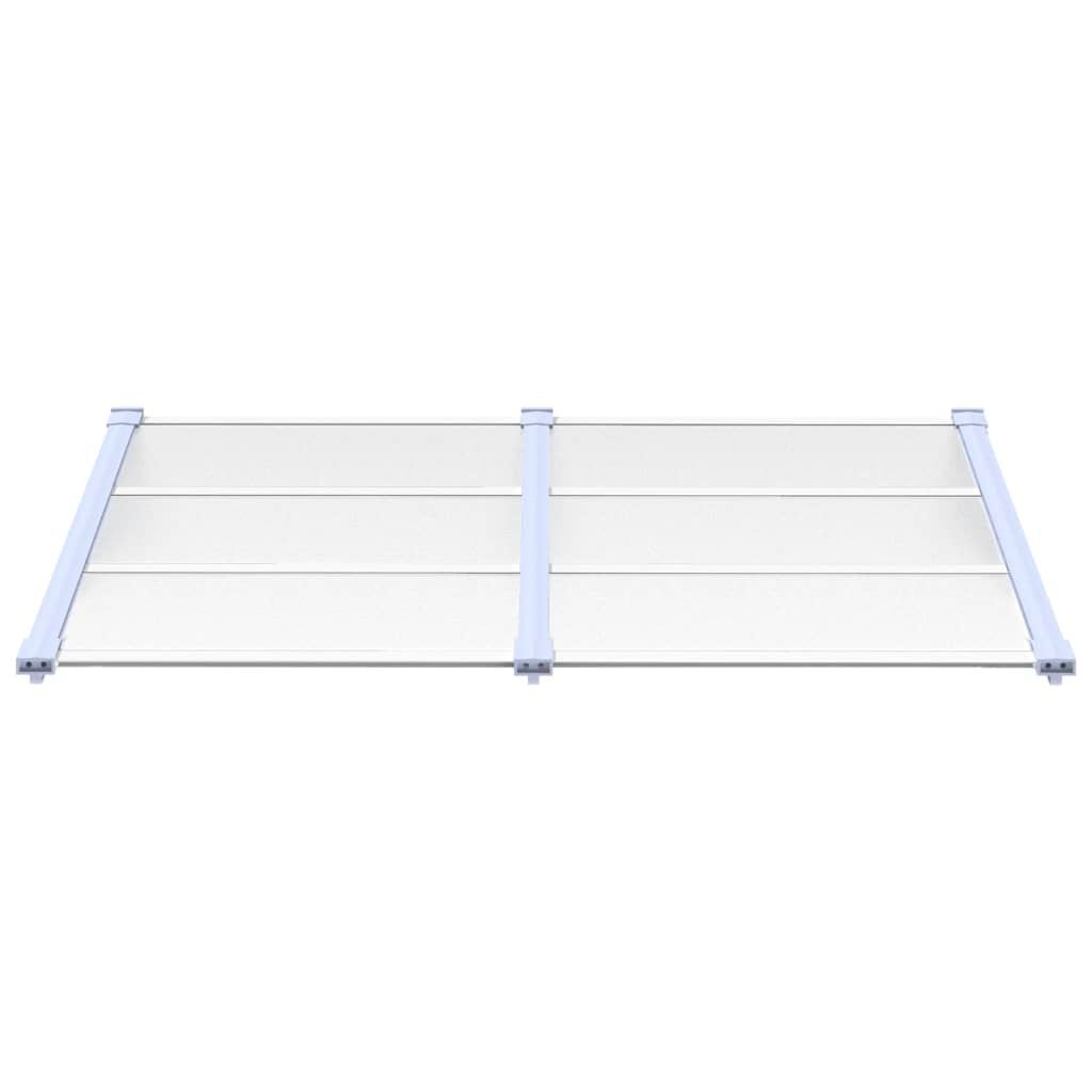 vidaXL Deurluifel 152,5x90 cm polycarbonaat grijs en transparant