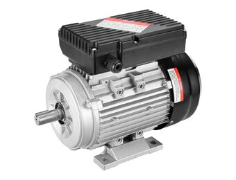 VEVOR Elektromotor 0,75 kW eenfasige luchtcompressormotor, 1400 tpm, AC 220-240 V, 5,45 A, frame 80, B3, 19 mm clavesas, CW/CCW-rotatie voor landbouwmachines en uitrusting