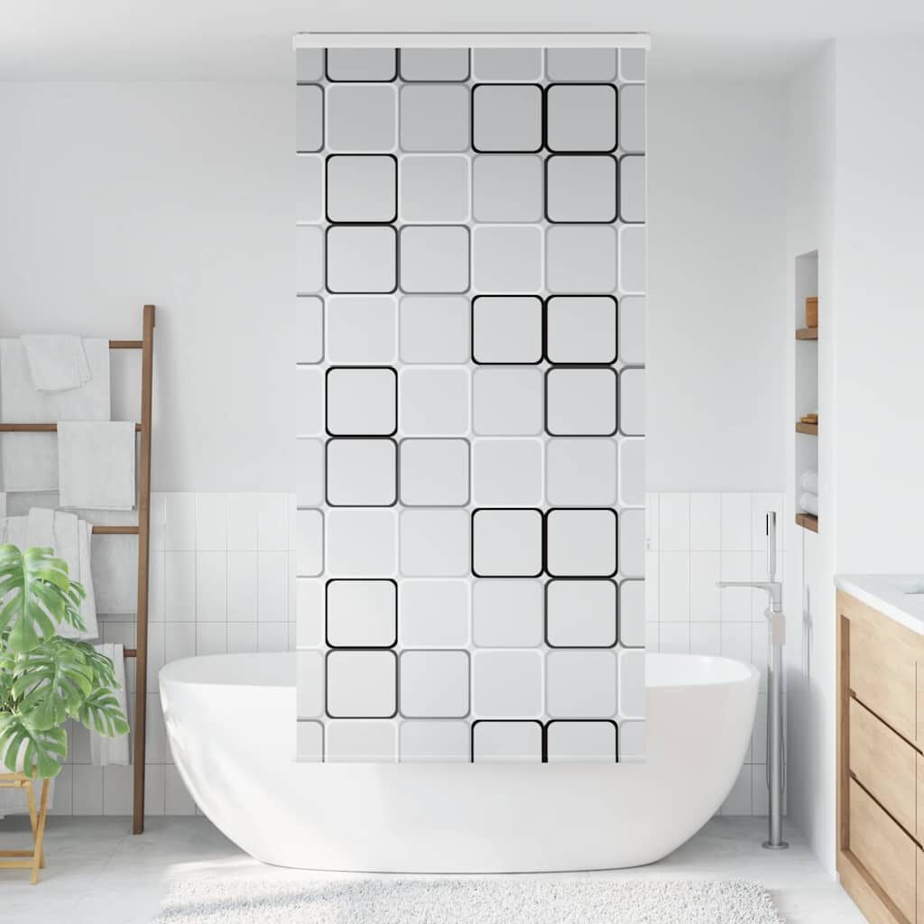 vidaXL Doucherolgordijn met cassette 100x240 cm stofbreedte 96 cm