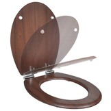 Soft-close Toiletbril MDF - Simpel Ontwerp - Bruin (36% Korting)