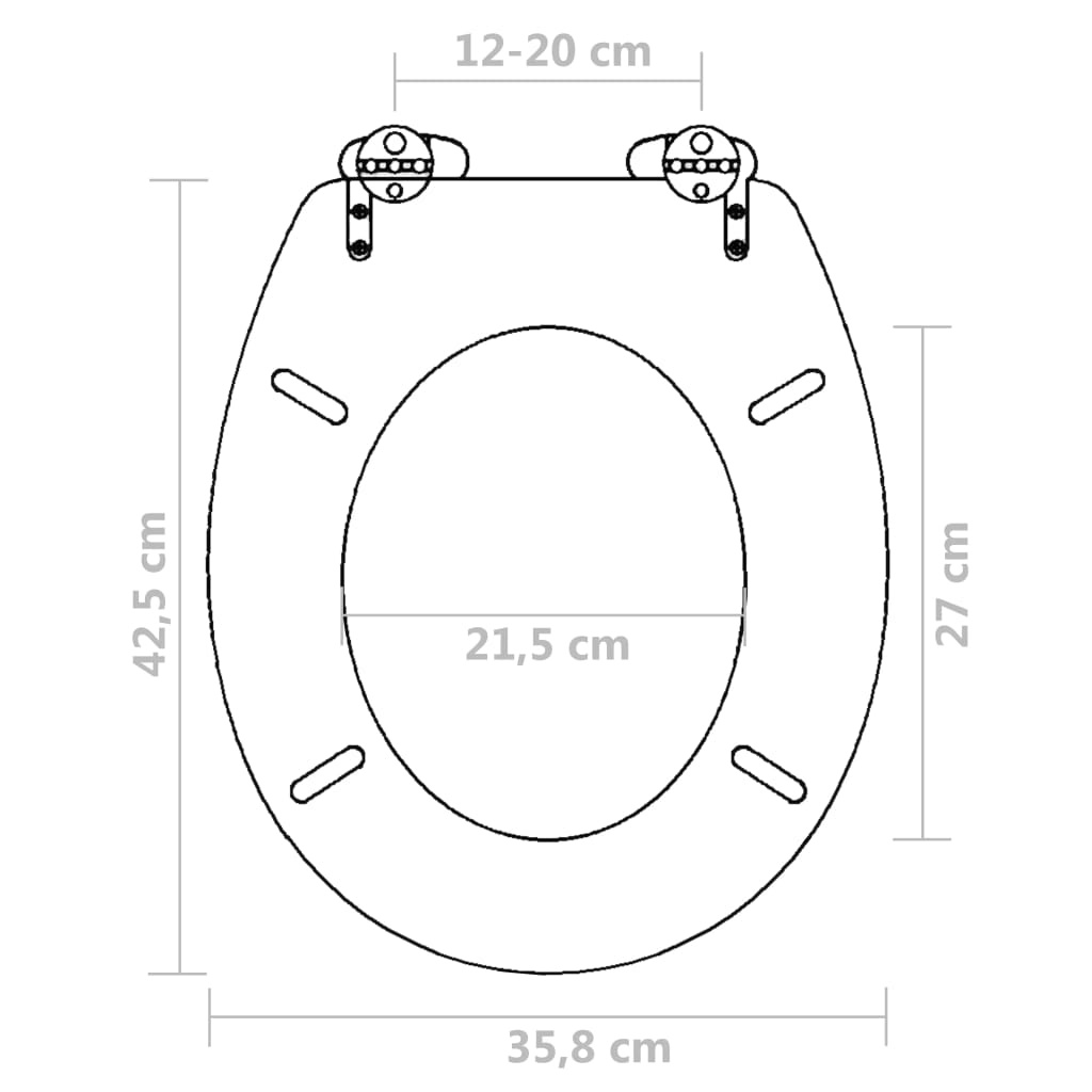 Soft-close Toiletbril MDF - Simpel Ontwerp - Bruin (36% Korting)
