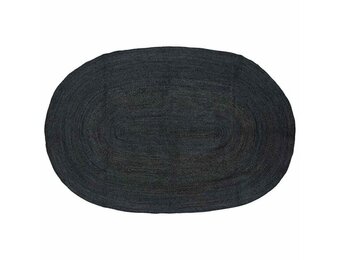 vidaXL Vloerkleed Natuurlijk en Zwart 300 x 300 cm Jute