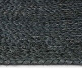 vidaXL Vloerkleed Natuurlijk en Zwart 300 x 300 cm Jute