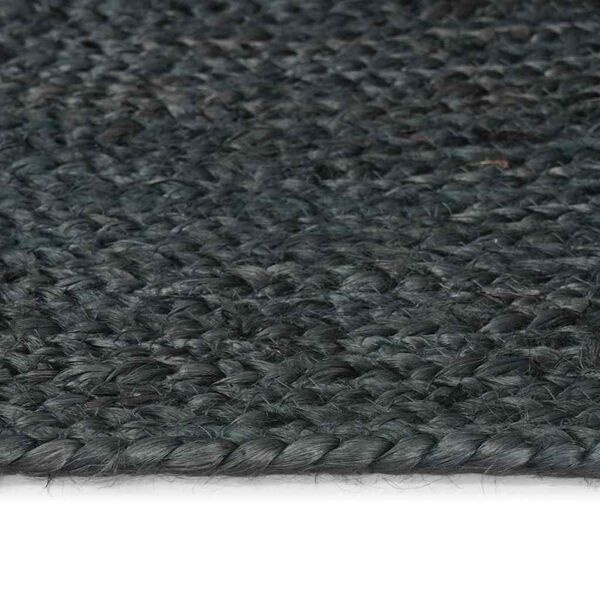 vidaXL Vloerkleed Natuurlijk en Zwart 300 x 300 cm Jute