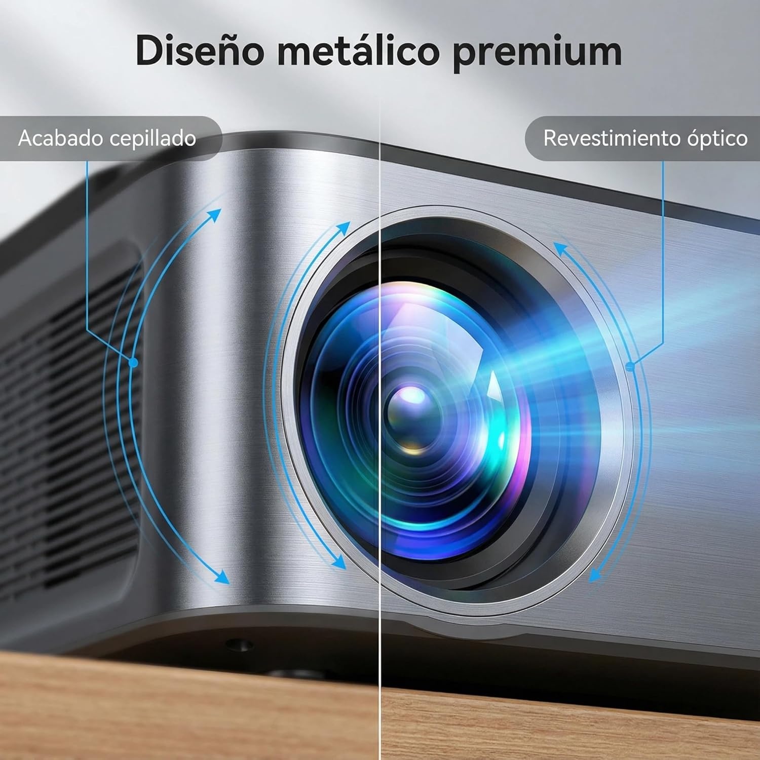 1500 ANSI / Google TV / Auto Focus: XIWBSY draagbare projector 38000 lumen, 360° draaibaar, wifi 6, Bluetooth 5.3, spraakbediening, ondersteuning 4K 1080P, videoprojectoren voor thuisbioscoop/outdoor