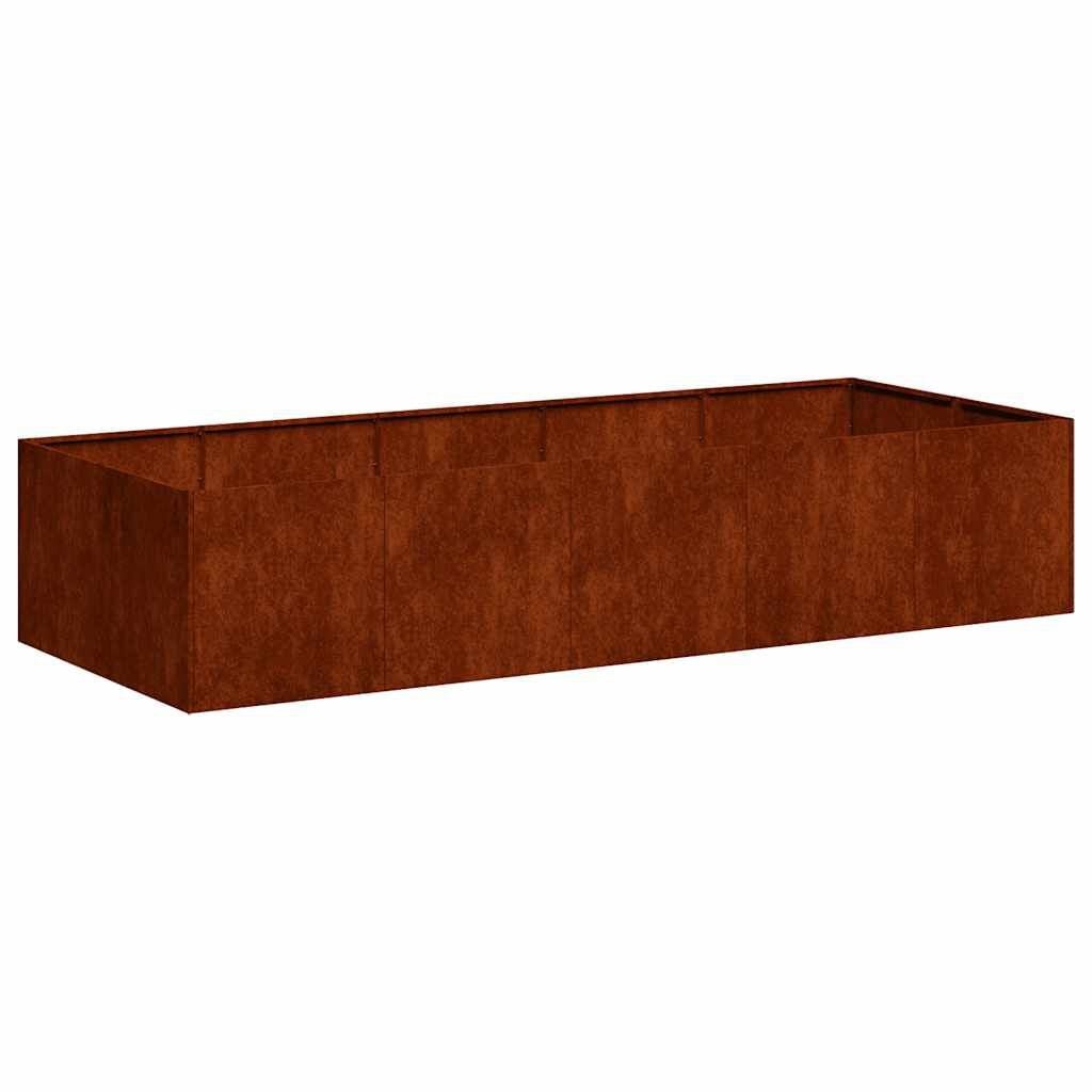 vidaXL Plantenbak roestig 200x80x40 cm weervast staal