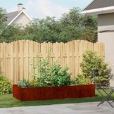 vidaXL Plantenbak roestig 200x80x40 cm weervast staal